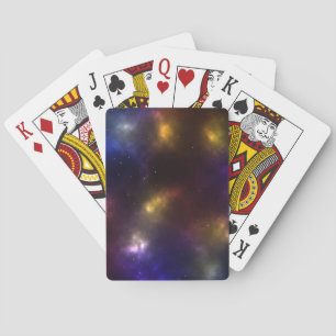 Abstract Galaxy Constellations Digital Art: VI  Playing Cards