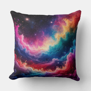 Abstract Galaxy Scene Cushion