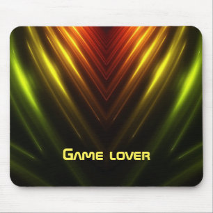 Abstract gamer space lover mouse mat