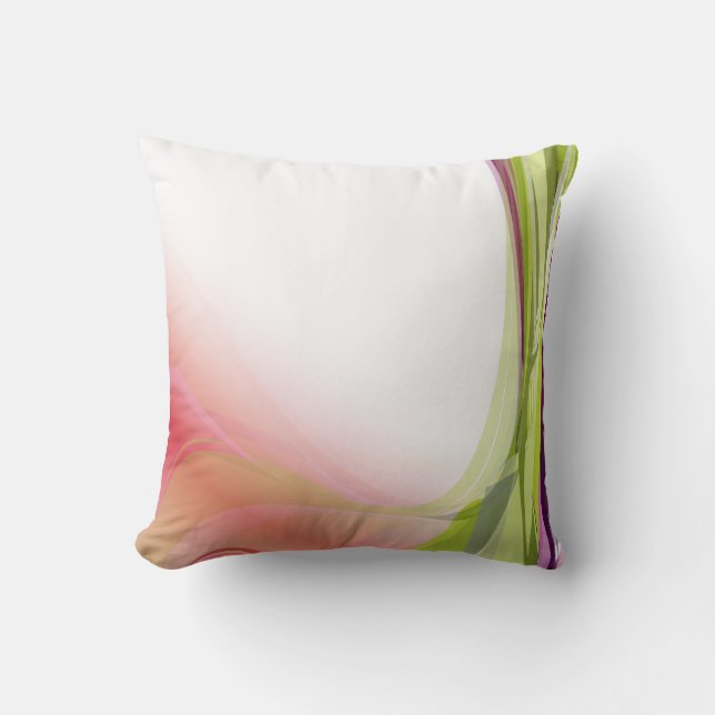 Abstract Garden American MoJo Pillow (Front)
