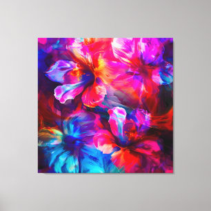 Abstract Garden Bloom Canvas Print