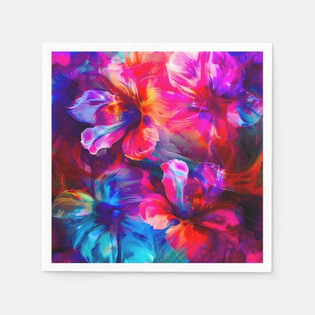 Abstract Garden Bloom Napkin (Front)