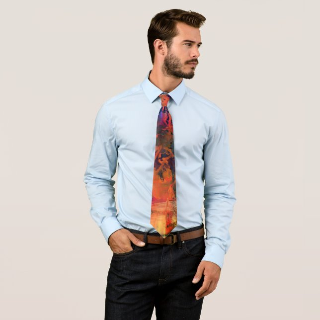 Abstract Gauguin Tahiti Colours Tie (In Situ)