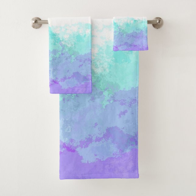 Abstract Genderfaun Pride Flag     Bath Towel Set (Insitu)