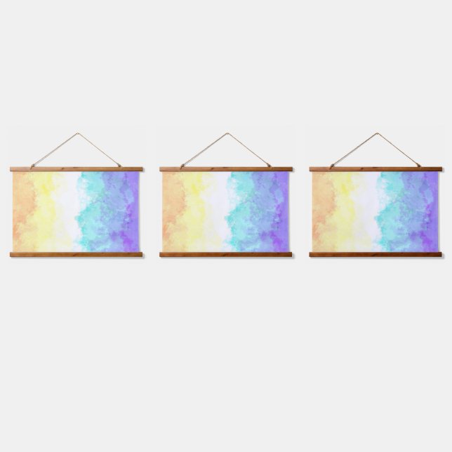 Abstract Genderfaun Pride Flag Hanging Tapestry (Triple)