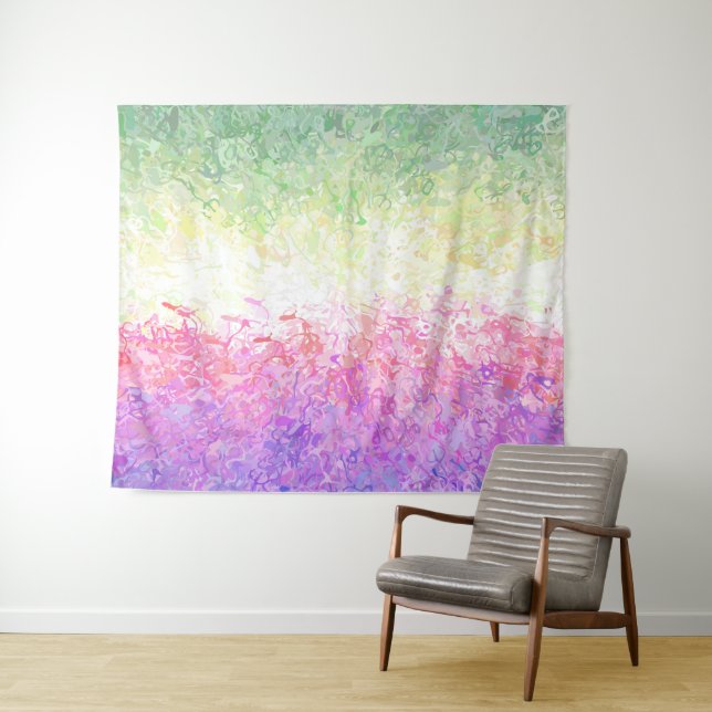 Abstract Genderfaun Pride Flag Tapestry (In Situ (Horizontal))