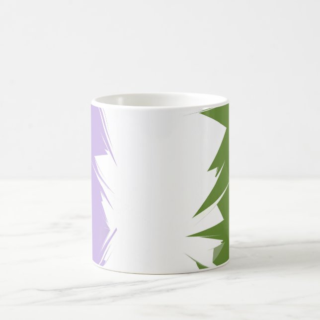 Abstract  Genderqueer Pride Flag      Coffee Mug (Center)