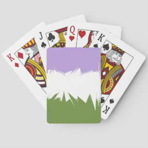 Abstract Genderqueer Pride Flag Playing Cards