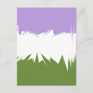 Abstract Genderqueer Pride Flag Postcard