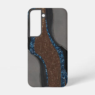 Abstract Geode Glitter Samsung Galaxy Case