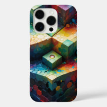 Abstract Geomatrix Shapes with Vibrant Gradients