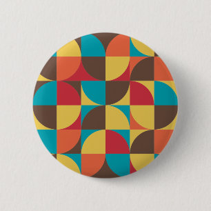 Abstract Geometric 110421v5 6 Cm Round Badge