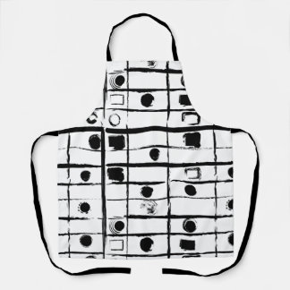 abstract geometric  apron