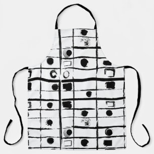 abstract geometric apron