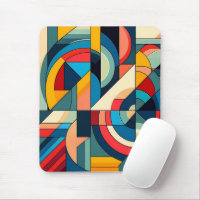 Abstract Geometric Art – Color Grid Composition