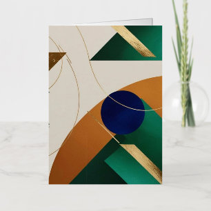 Abstract Geometric Art Modern minimalist Foil Greeting Card