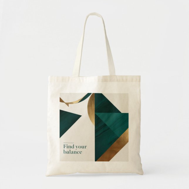 Abstract Geometric Art Modern tote bag minimalist  (Front)