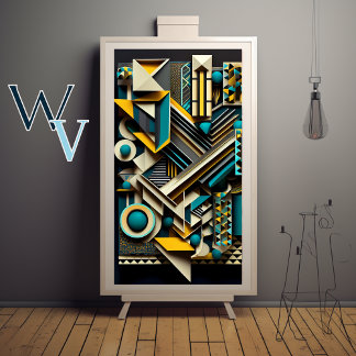 Abstract Geometric Art Poster