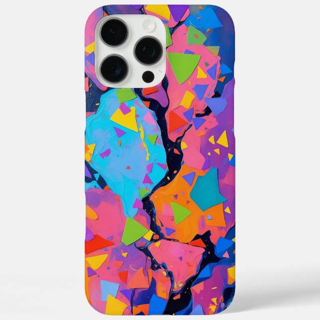 Abstract Geometric Art – Vibrant Colour Case-Mate iPhone Case (Back)