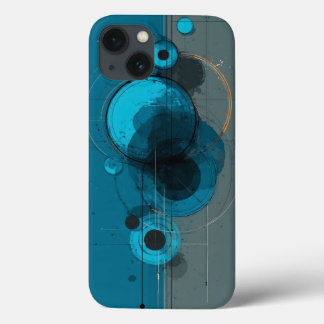 Abstract geometric artwork iPhone 13 case