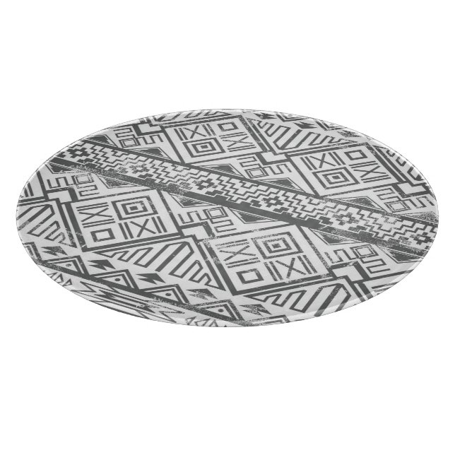 Abstract Geometric Aztec Pattern 2 Cutting Board (Corner)