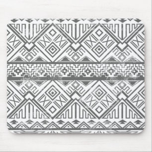 Abstract Geometric Aztec Pattern 2 Mouse Mat