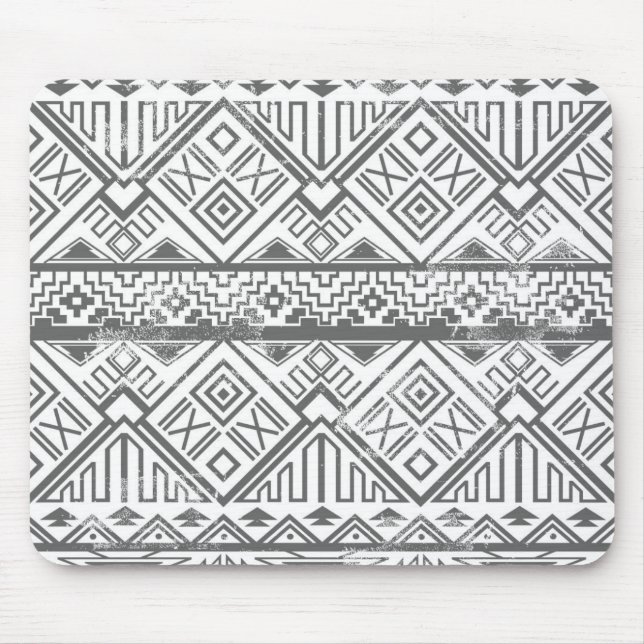 Abstract Geometric Aztec Pattern 2 Mouse Mat (Front)