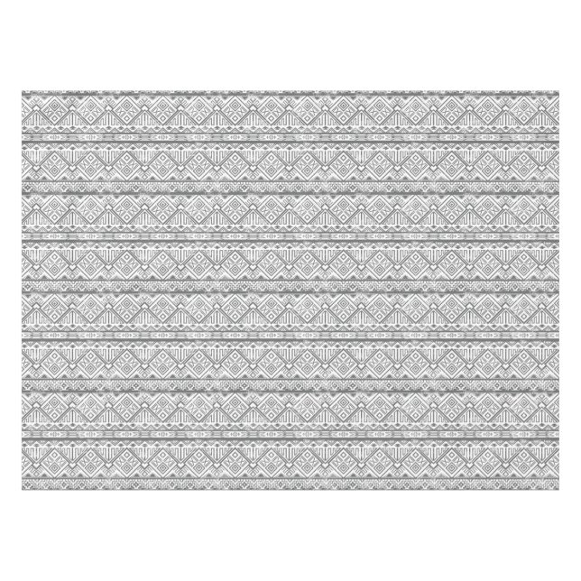 Abstract Geometric Aztec Pattern 2 Tablecloth (Front (Horizontal))