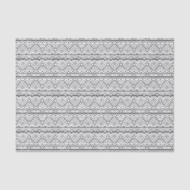 Abstract Geometric Aztec Pattern 2 Tissue Paper (Front)