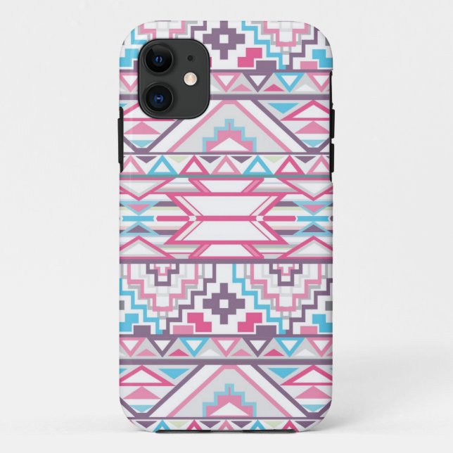 Abstract Geometric Aztec Pattern 3 Case-Mate iPhone Case (Back)