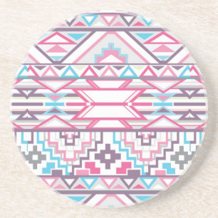 Abstract Geometric Aztec Pattern 3 Coaster