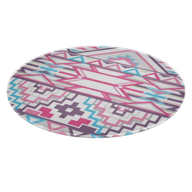 Abstract Geometric Aztec Pattern 3 Cutting Board (Corner)