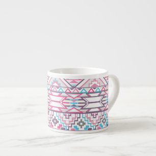 Abstract Geometric Aztec Pattern 3 Espresso Cup