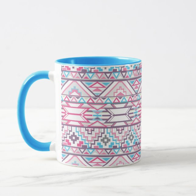 Abstract Geometric Aztec Pattern 3 Mug (Left)