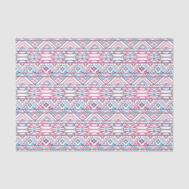 Abstract Geometric Aztec Pattern 3 Tissue Paper (Front)