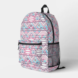 Abstract Geometric Aztec Pattern Printed Backpack