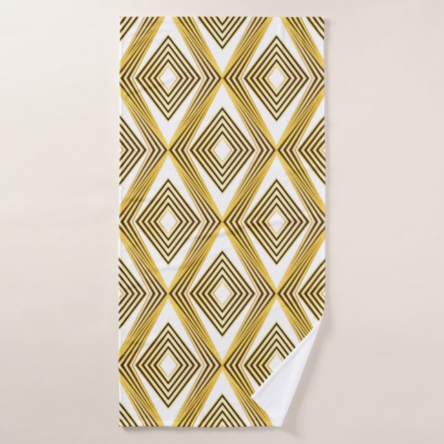Abstract geometric background. Art Deco.  Bath Towel (Bath Towel)