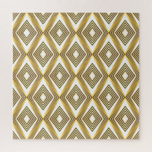 Abstract Geometric Background Art Deco Jigsaw Puzzle