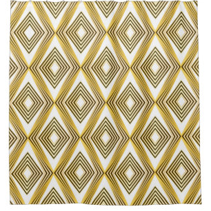 Abstract geometric background. Art Deco. Shower Curtain