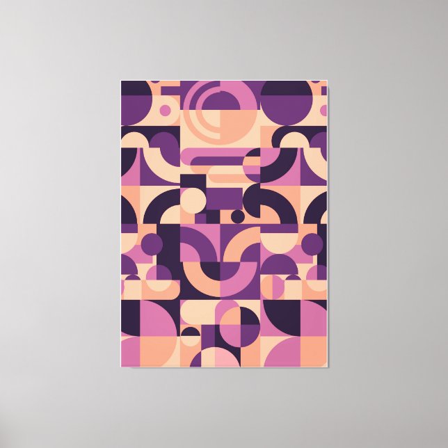 Abstract geometric background circle   canvas print (Front)