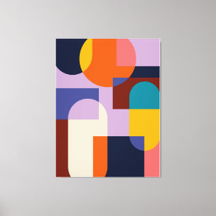 Abstract geometric background circle   canvas print