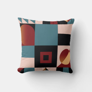 Abstract,geometric background,colorful,spectrum. S Cushion