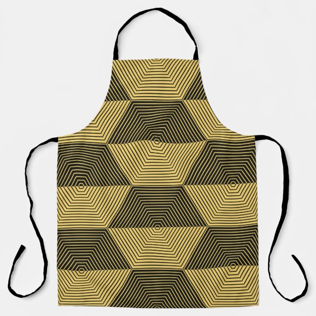 Abstract geometric background. Hexagonal mesh with Apron (Front)