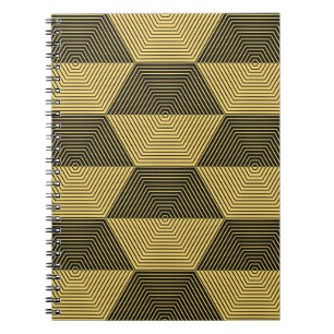 Abstract geometric background. Hexagonal mesh with Notebook