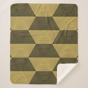 Abstract geometric background. Hexagonal mesh with Sherpa Blanket