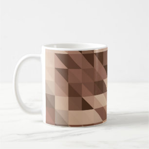 Abstract geometric background looks like stylised coffee mug
