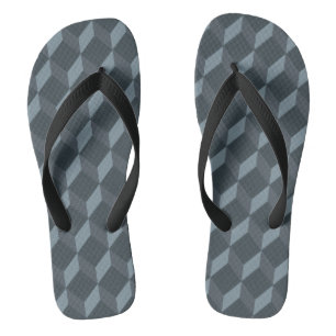 Abstract Geometric Background Pattern Flip Flops
