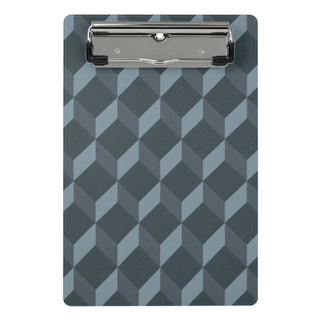 Abstract Geometric Background Pattern Mini Clipboard (Front)