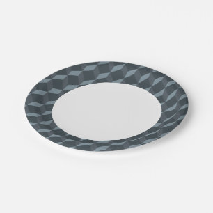 Abstract Geometric Background Pattern Paper Plate