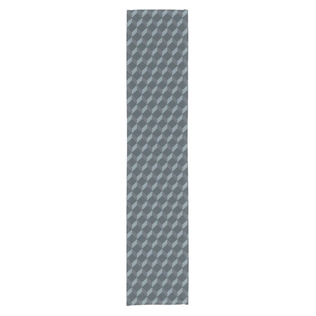 Abstract Geometric Background Pattern Short Table Runner (Front)
